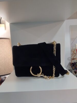 bolso piel negro