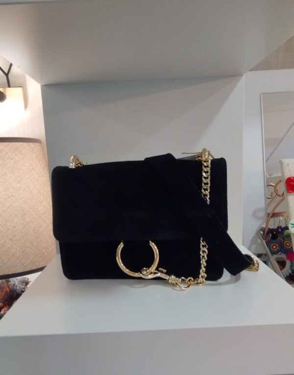 bolso piel negro